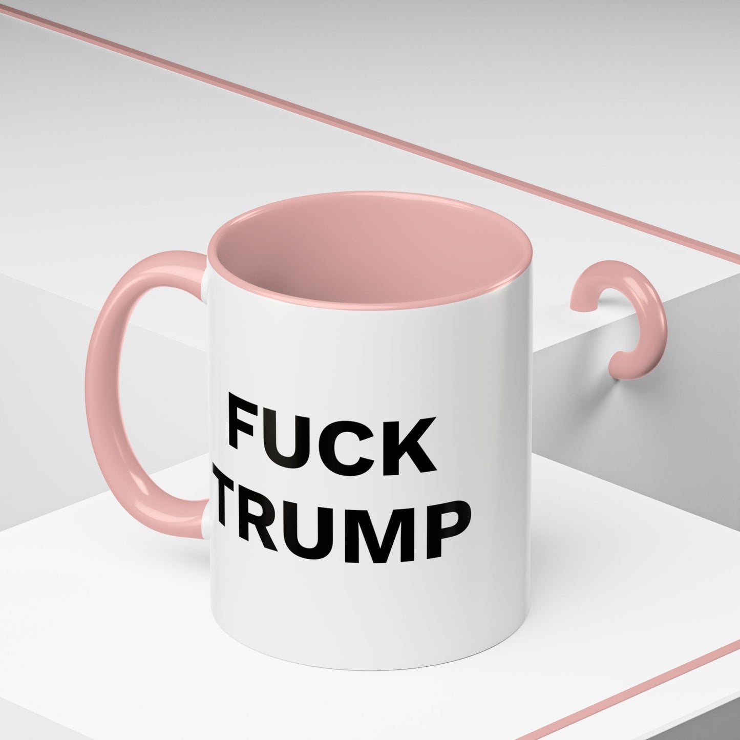 FUCK TRUMP - 2 Sided Design - Accent Coffee Mug (11, 15oz)