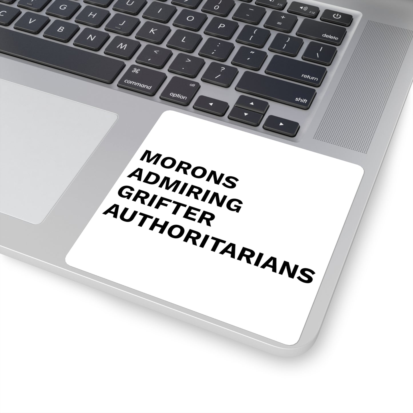 MORONS ADMIRING GRIFTER AUTHORITARIANS - Sticker