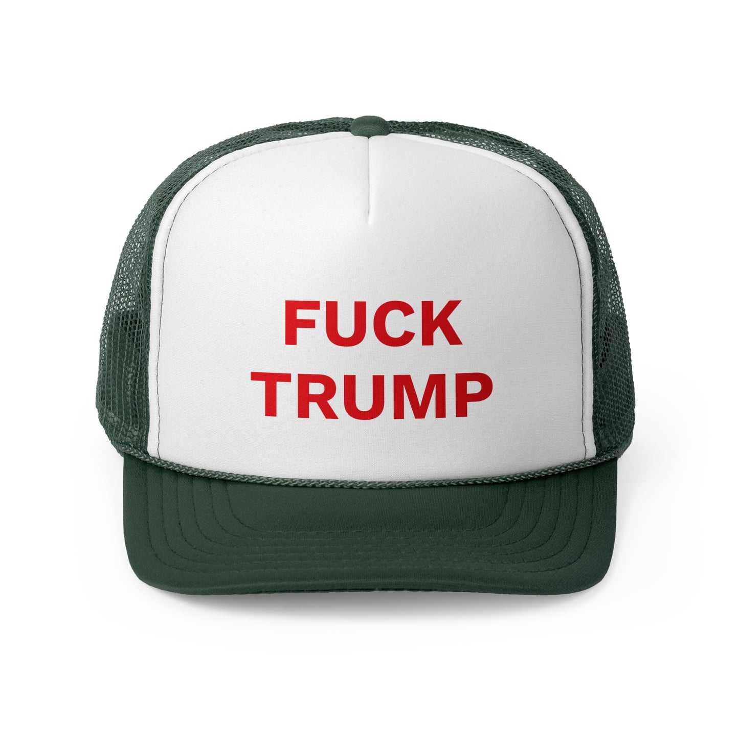 FUCK TRUMP - Trucker Caps, Red Letters, Anti-MAGA