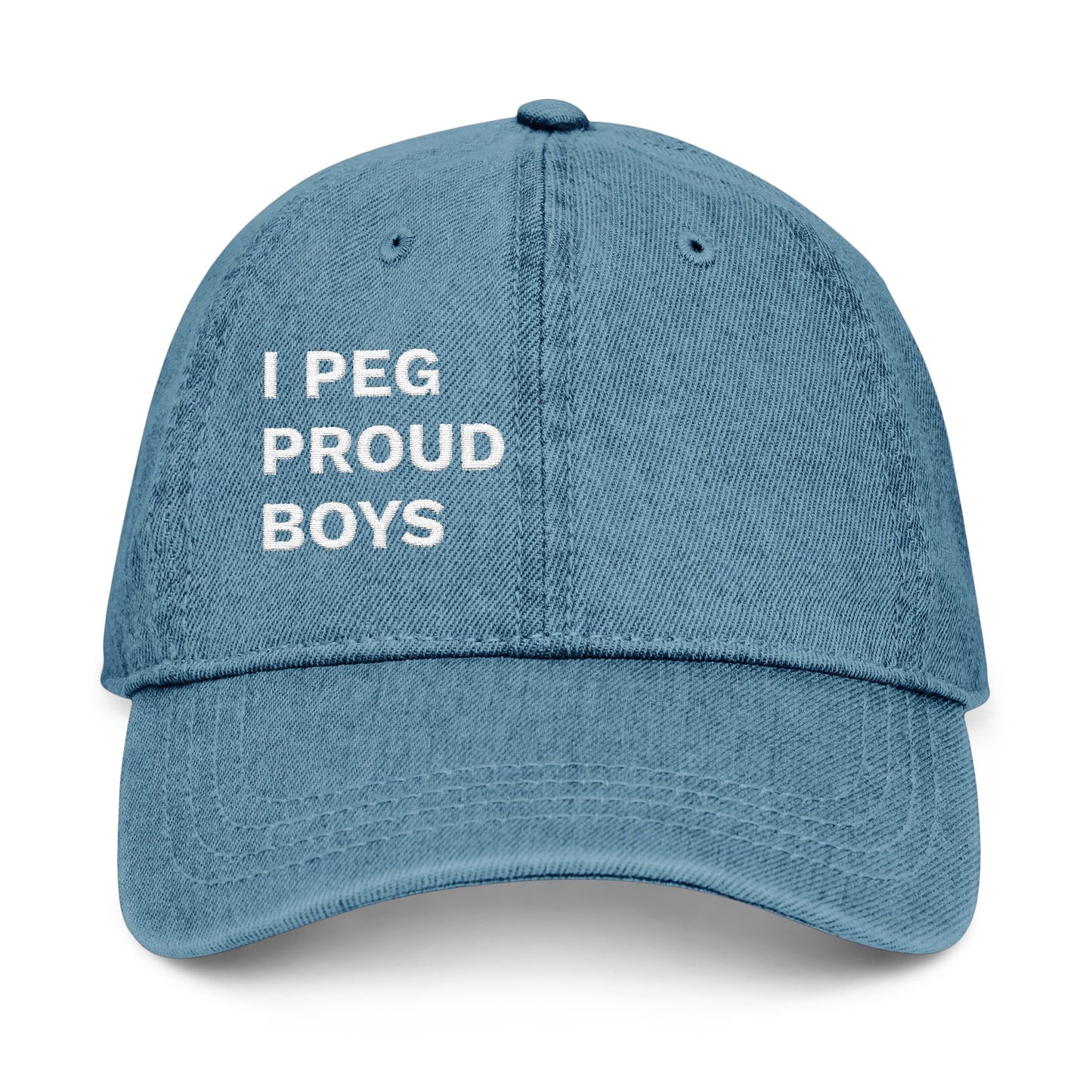 I PEG PROUD BOYS - Denim Hat (Embroidery)
