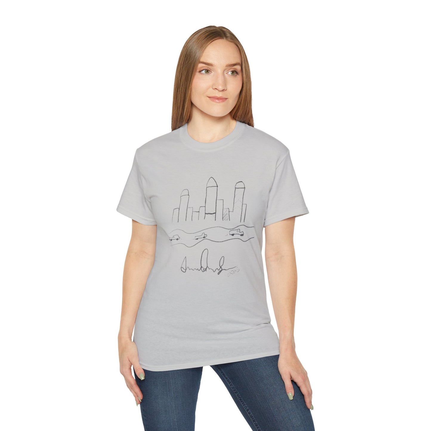 "I never wrote a picture in my life" - T-shirt w/ quote on back