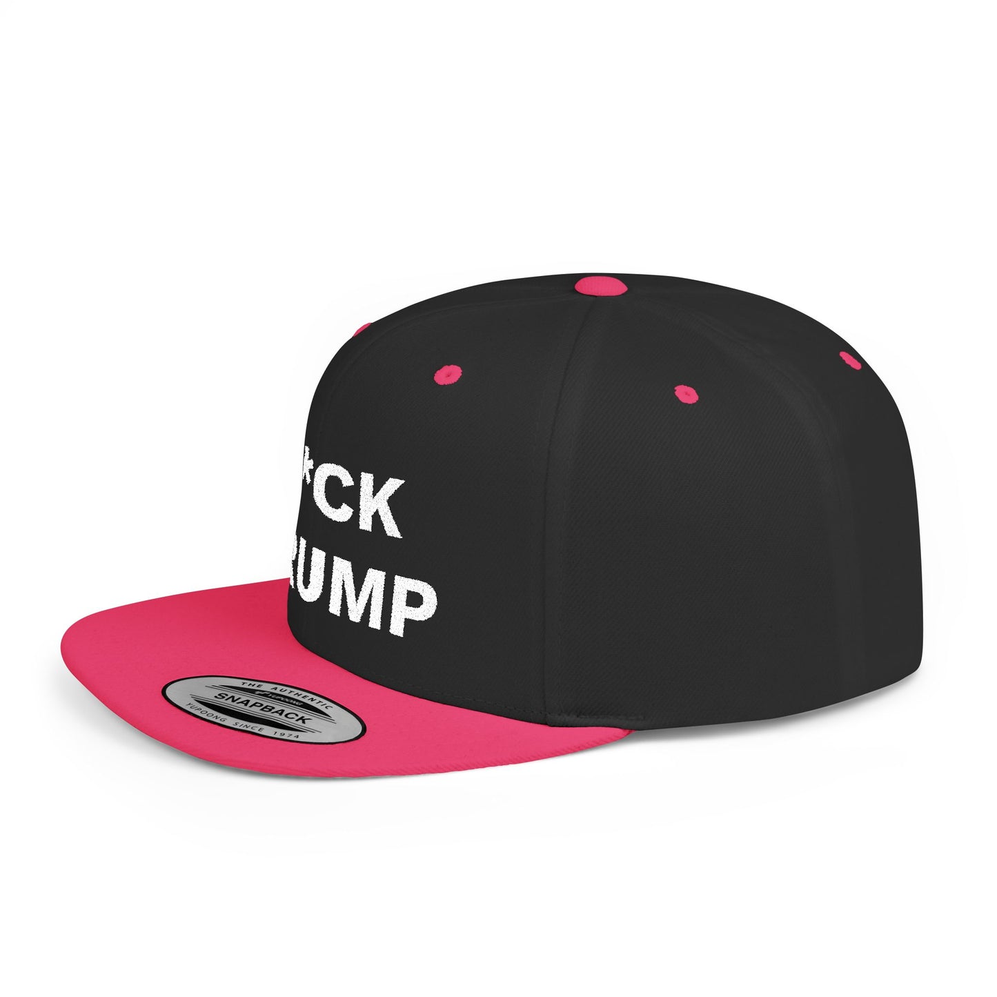 F*CK TRUMP Flat Bill Snapback Hat