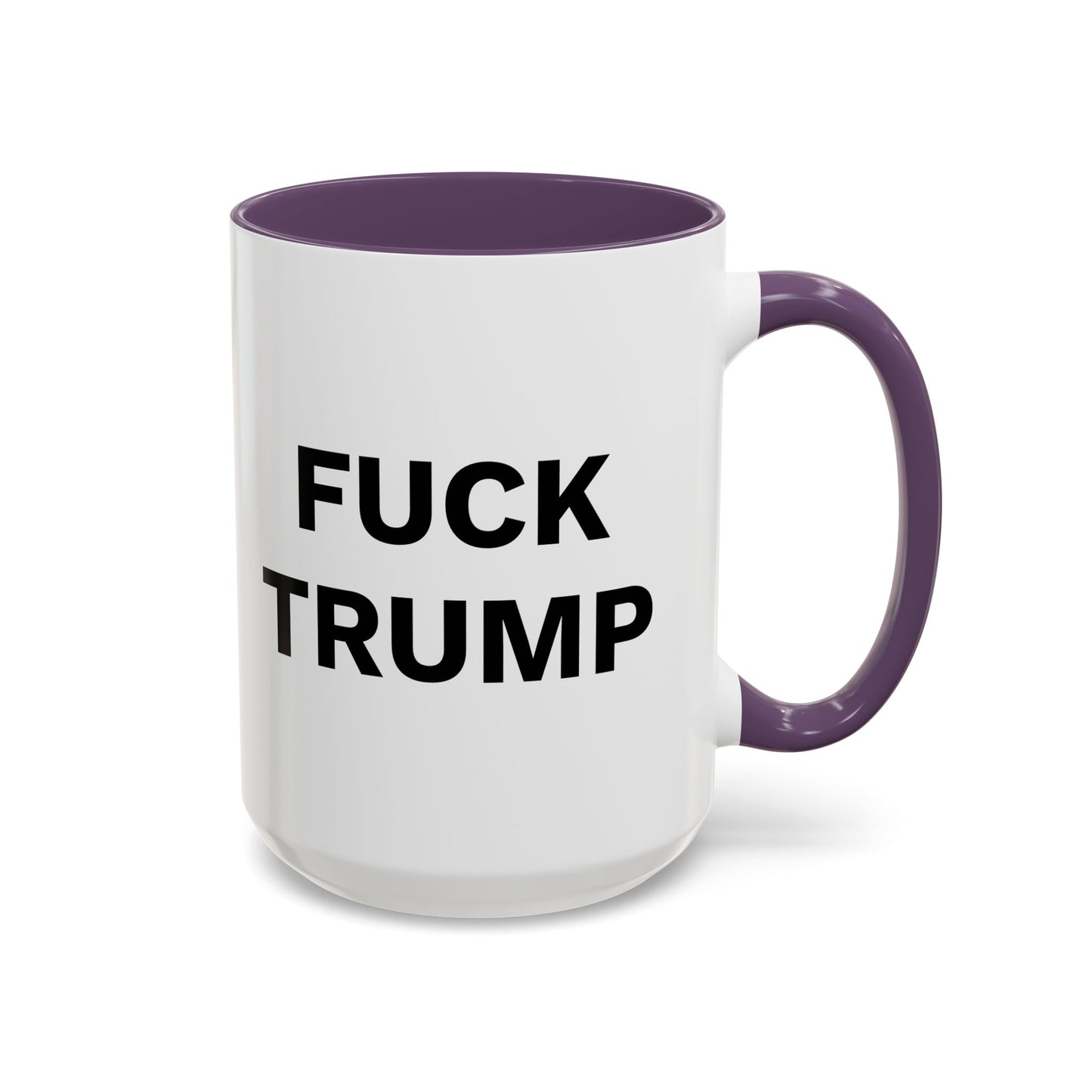 FUCK TRUMP - 2 Sided Design - Accent Coffee Mug (11, 15oz)