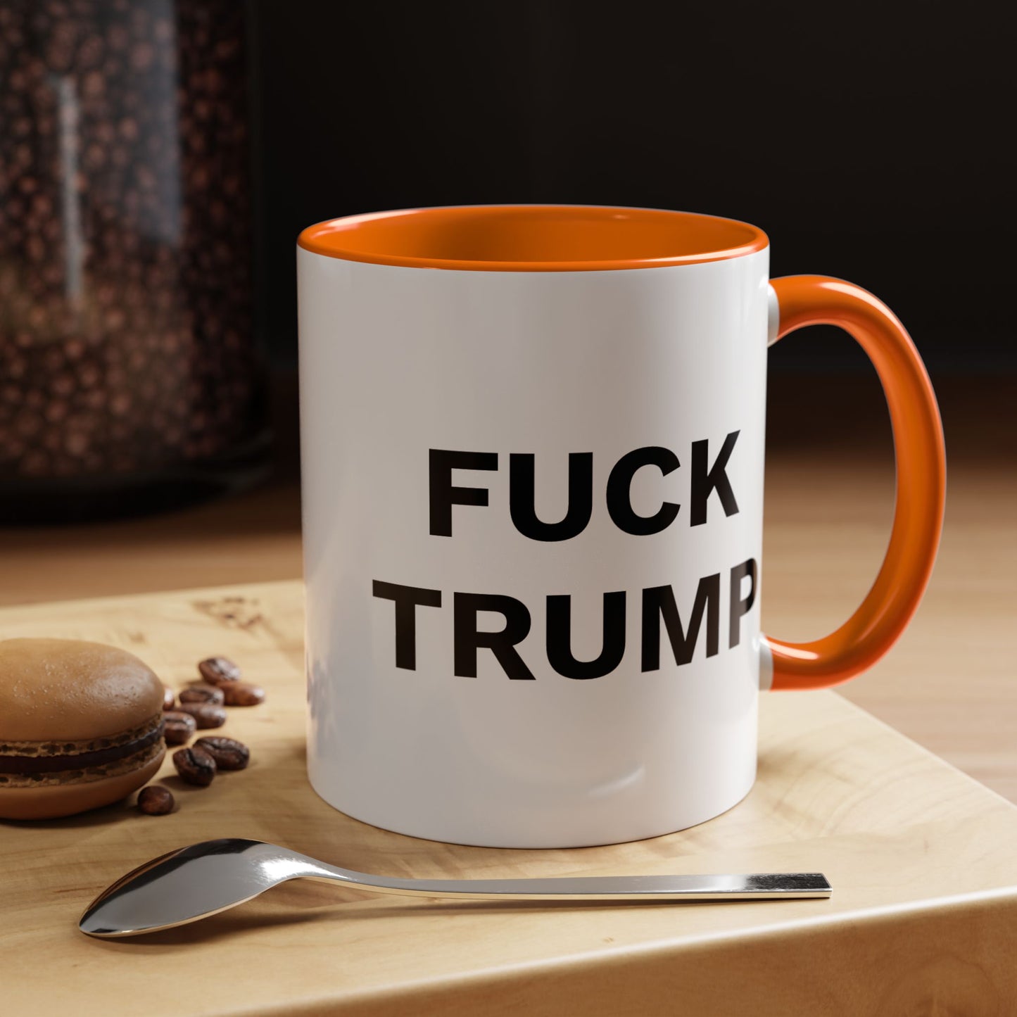 FUCK TRUMP - 2 Sided Design - Accent Coffee Mug (11, 15oz)