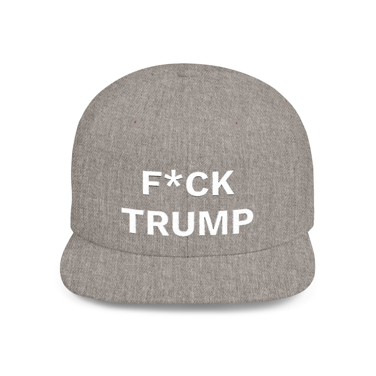 F*CK TRUMP Flat Bill Snapback Hat