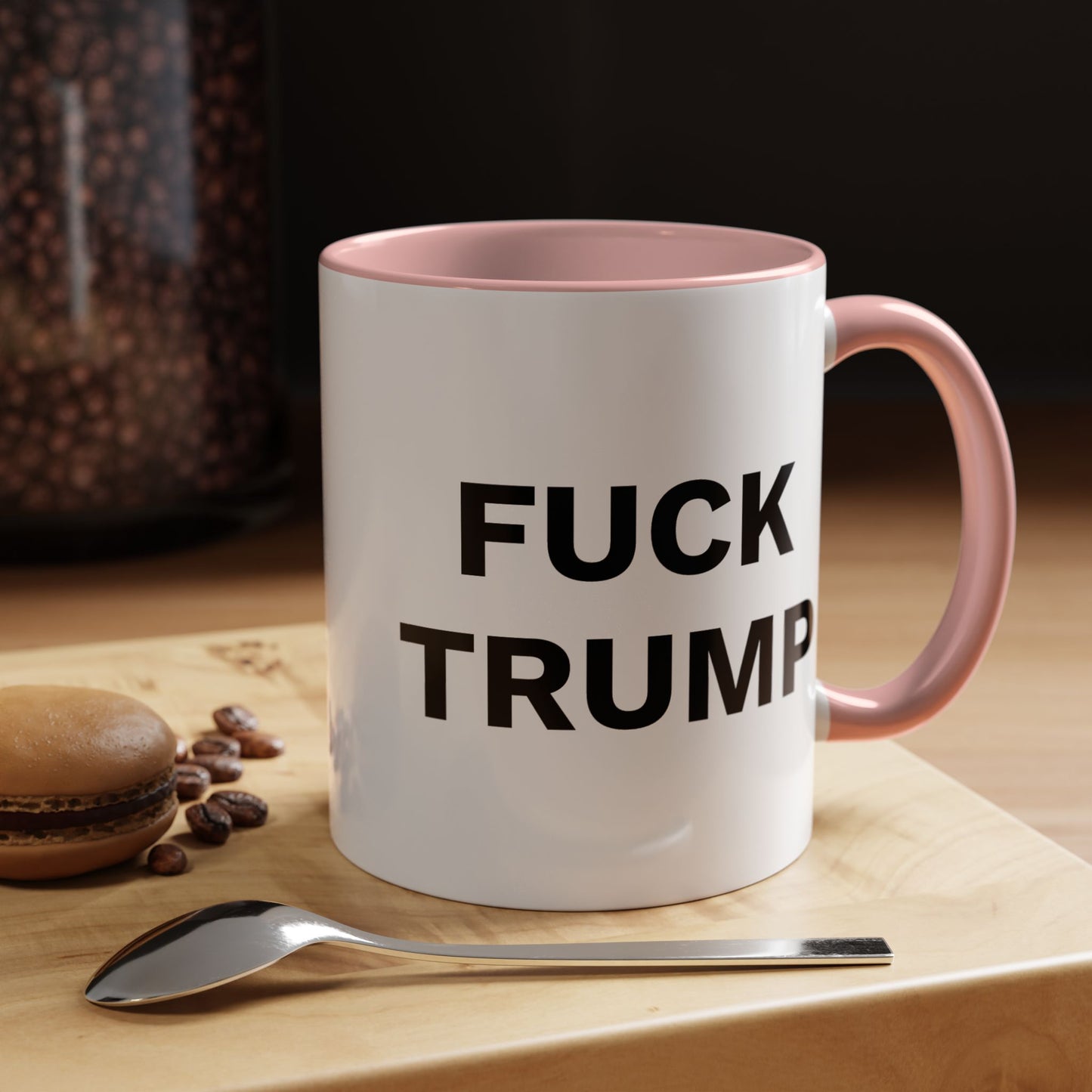 FUCK TRUMP - 2 Sided Design - Accent Coffee Mug (11, 15oz)