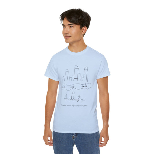 "I never wrote a picture in my life" T-shirt