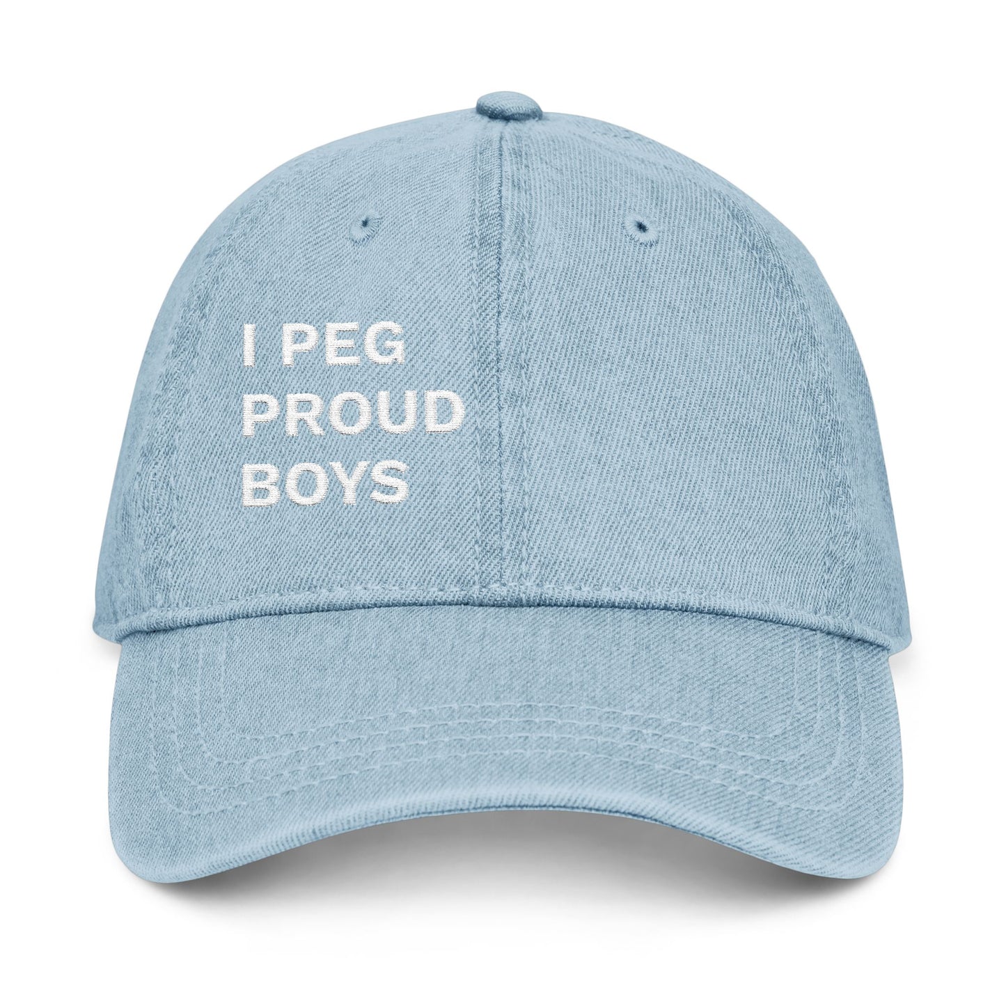 I PEG PROUD BOYS - Denim Hat (Embroidery)