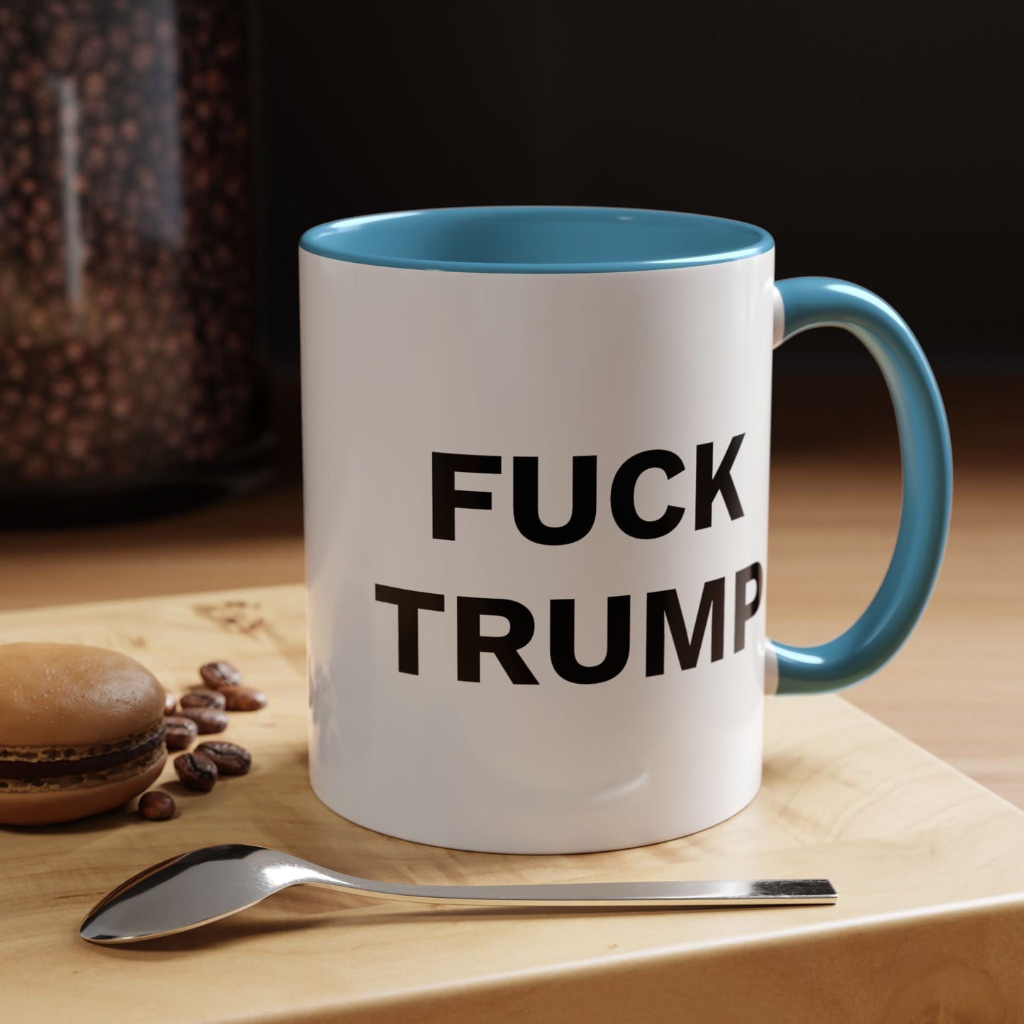 FUCK TRUMP - 2 Sided Design - Accent Coffee Mug (11, 15oz)
