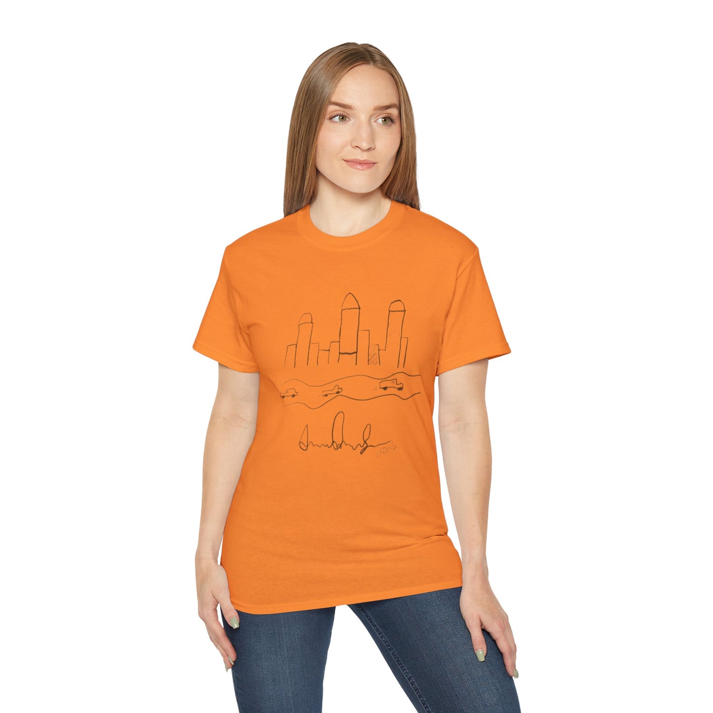 "I never wrote a picture in my life" - T-shirt w/ quote on back