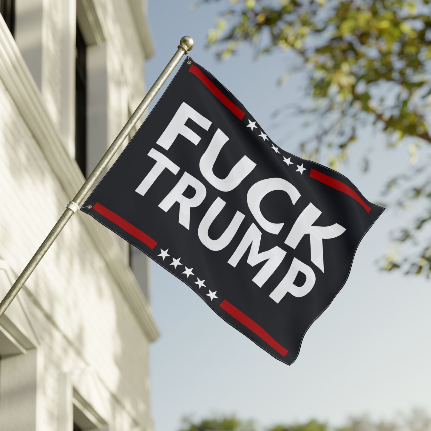 FUCK TRUMP Double Sided Flag