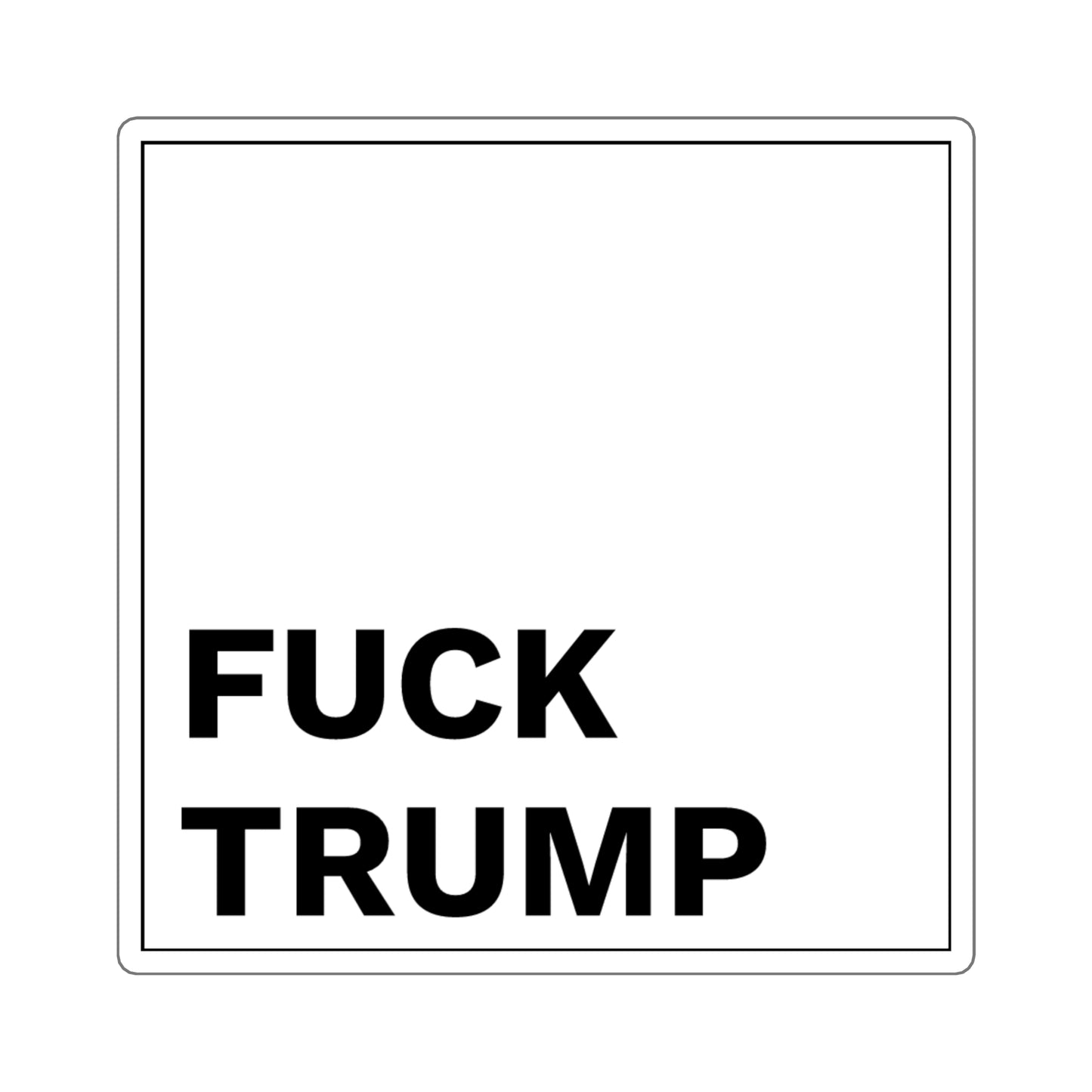 FUCK TRUMP - Square Stickers
