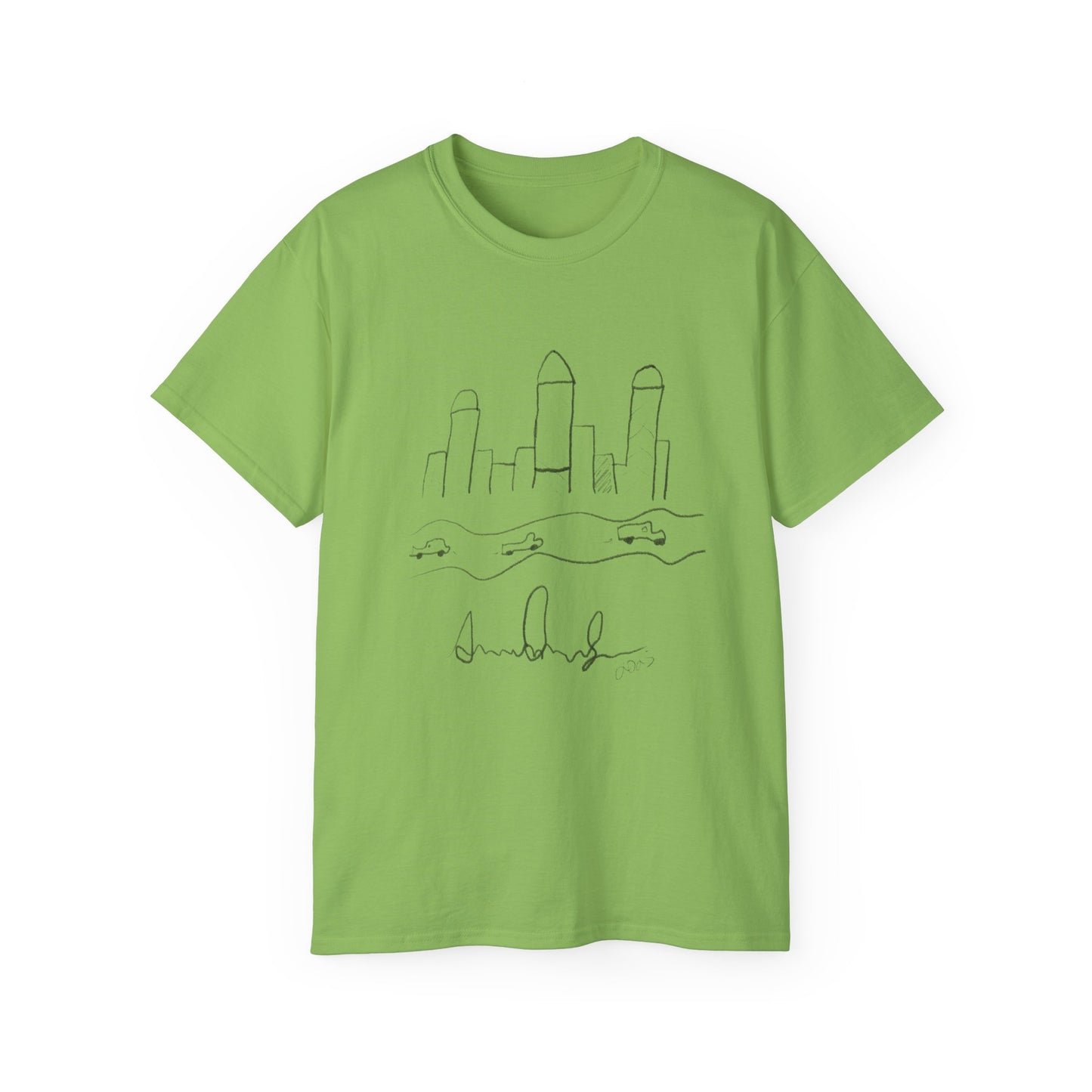 "I never wrote a picture in my life" - T-shirt w/ quote on back