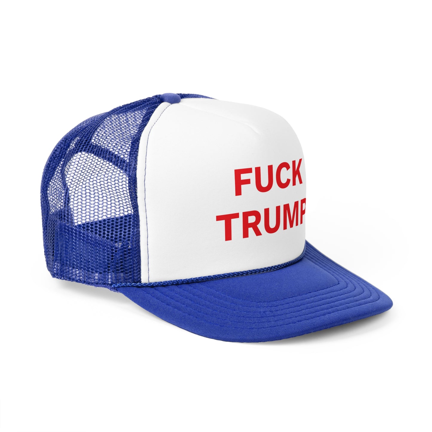 FUCK TRUMP - Trucker Caps, Red Letters, Anti-MAGA