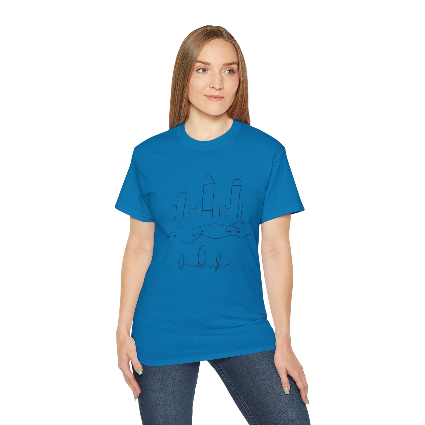 "I never wrote a picture in my life" - T-shirt w/ quote on back