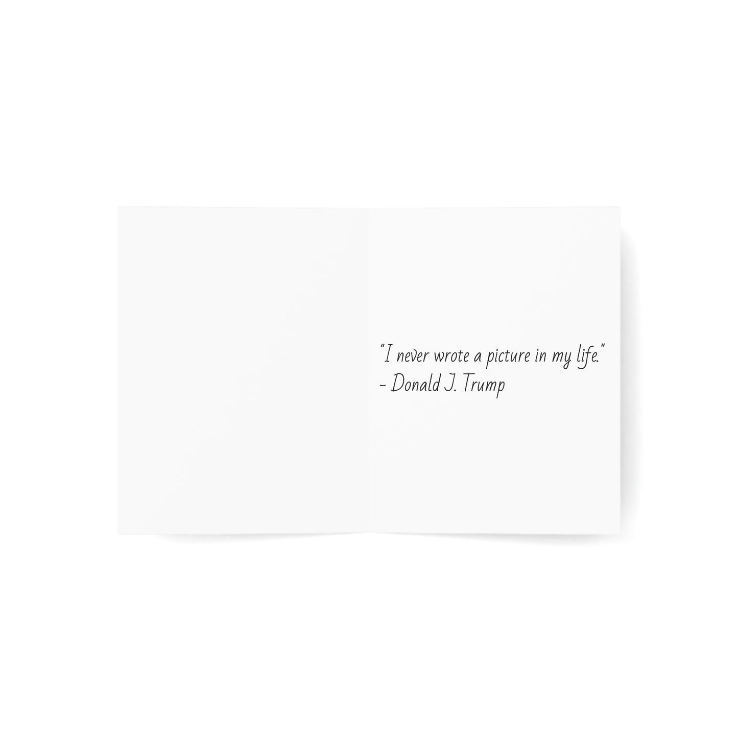"I never wrote a picture in my life" - City Skyline Greeting Card