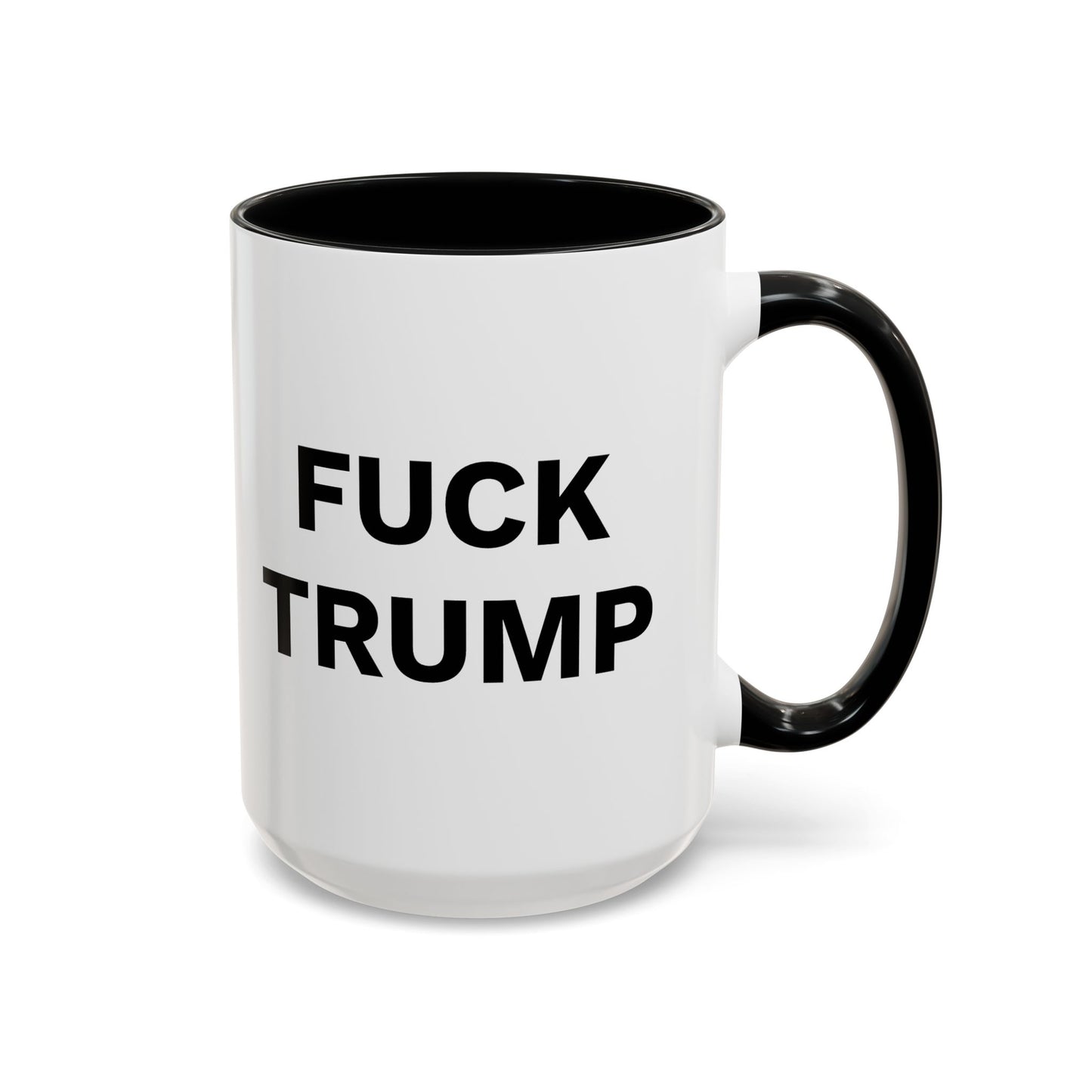 FUCK TRUMP - 2 Sided Design - Accent Coffee Mug (11, 15oz)