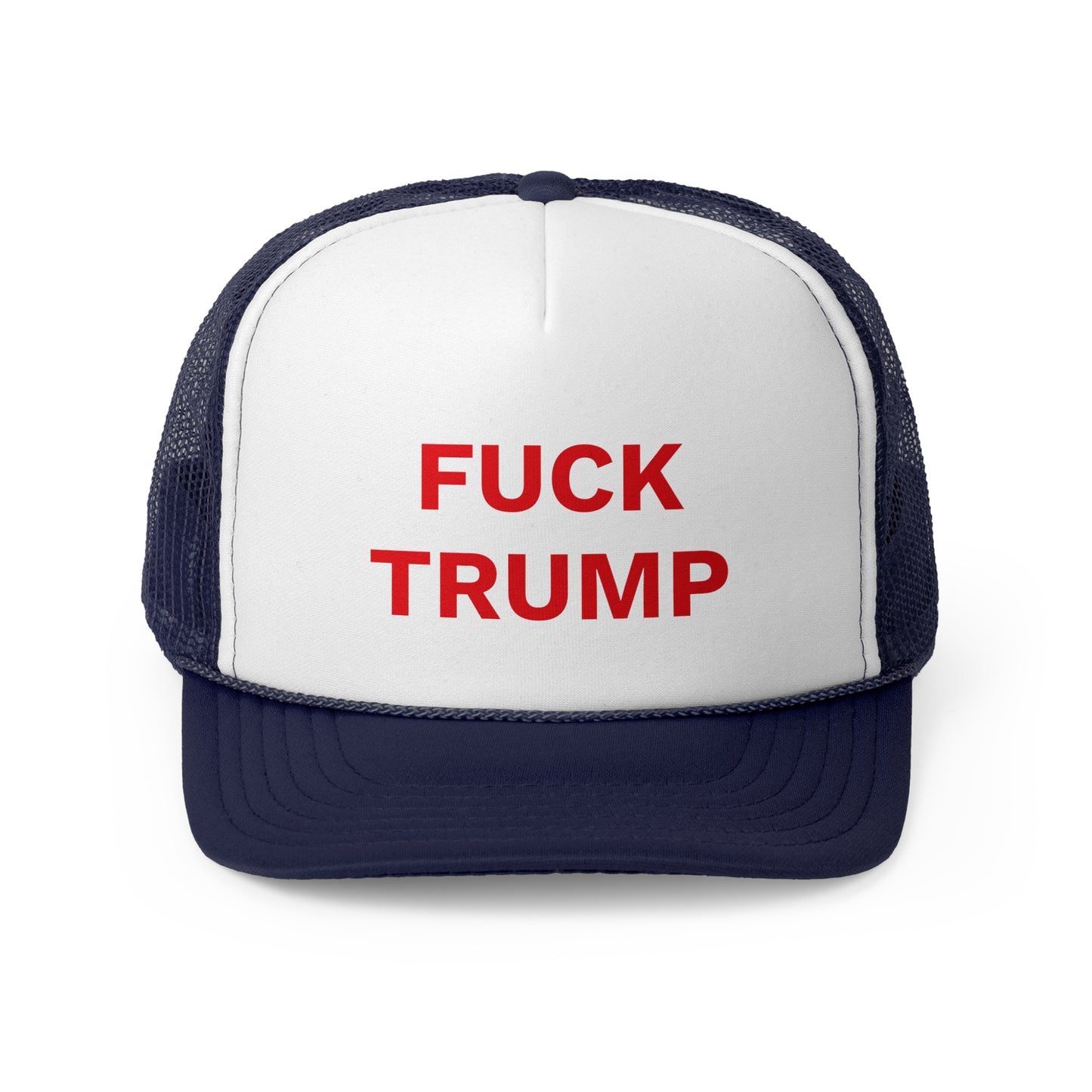 FUCK TRUMP - Trucker Caps, Red Letters, Anti-MAGA