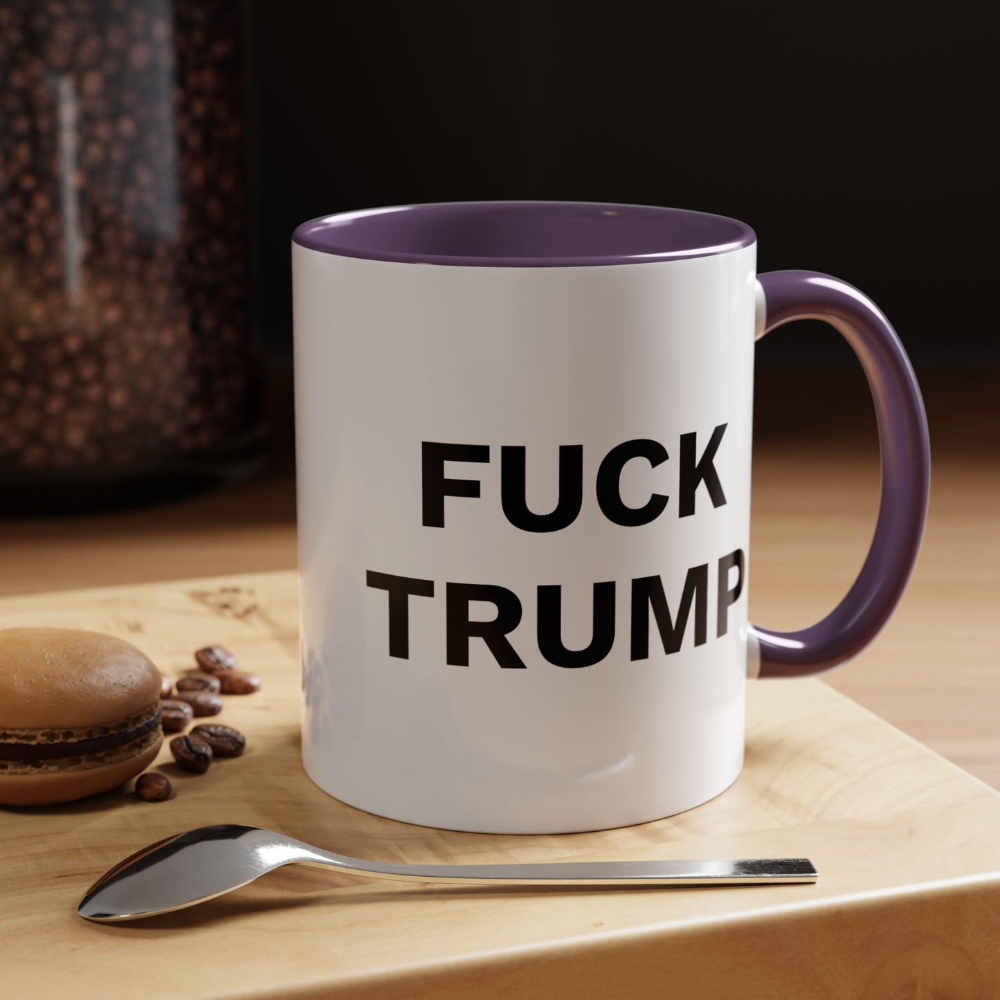 FUCK TRUMP - 2 Sided Design - Accent Coffee Mug (11, 15oz)