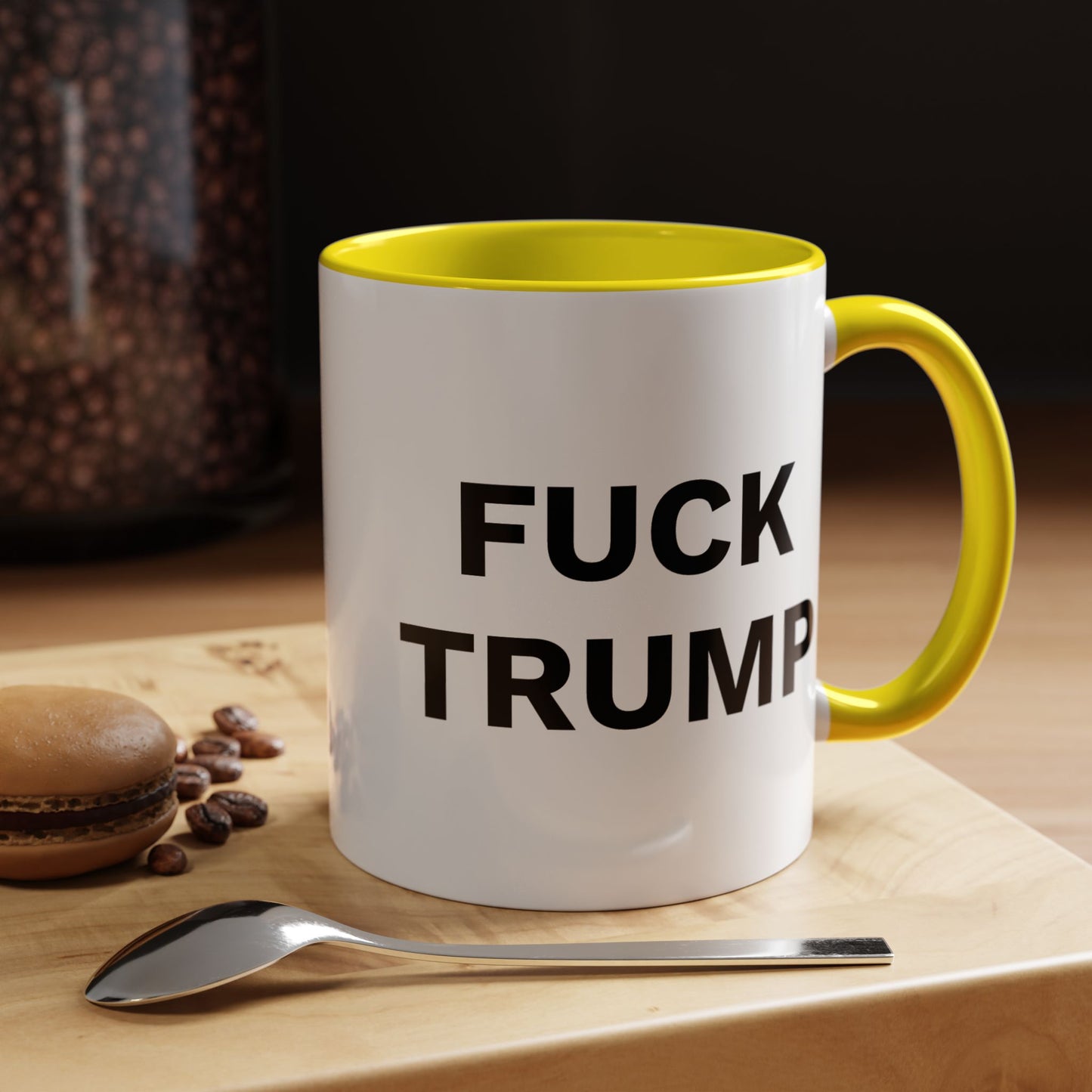 FUCK TRUMP - 2 Sided Design - Accent Coffee Mug (11, 15oz)