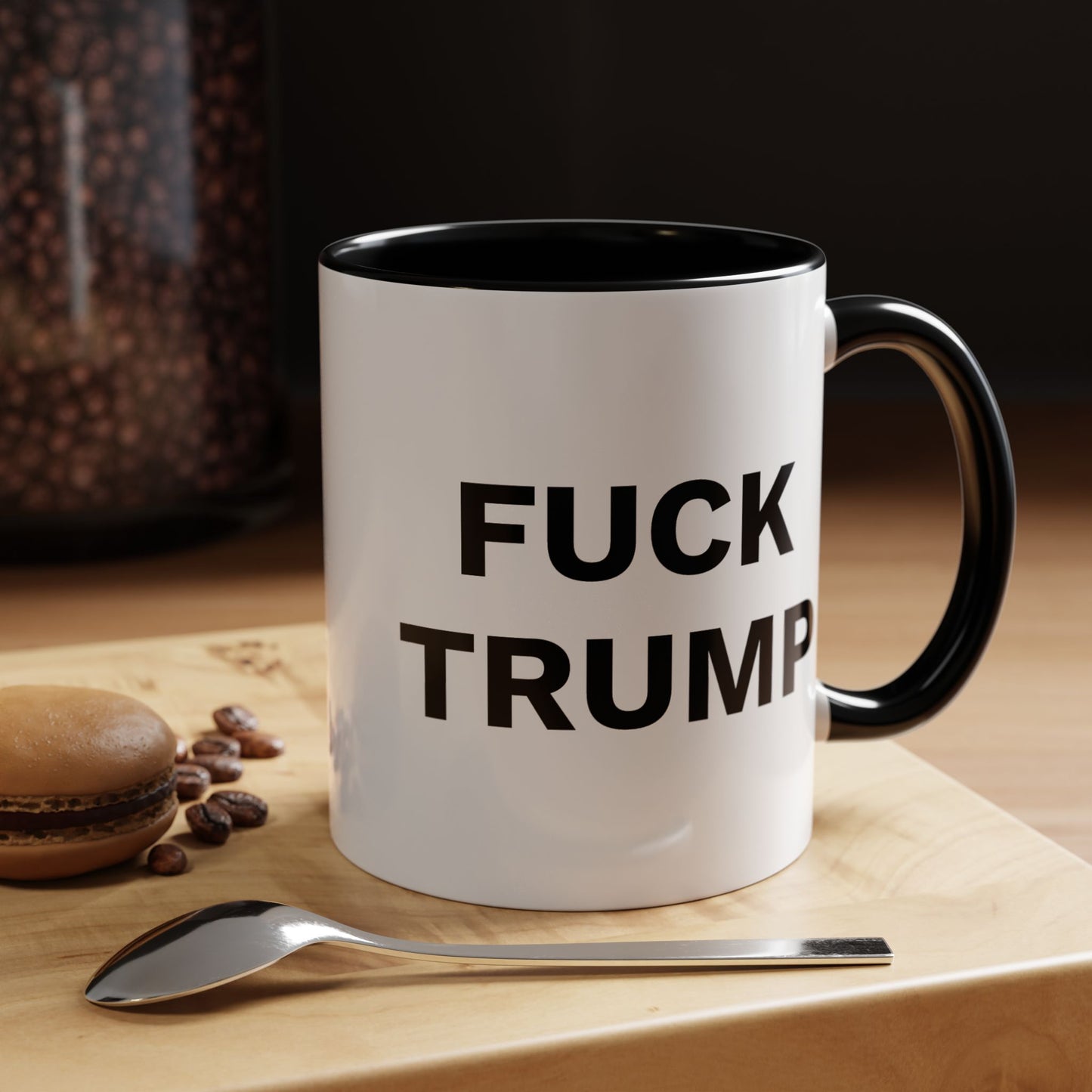FUCK TRUMP - 2 Sided Design - Accent Coffee Mug (11, 15oz)