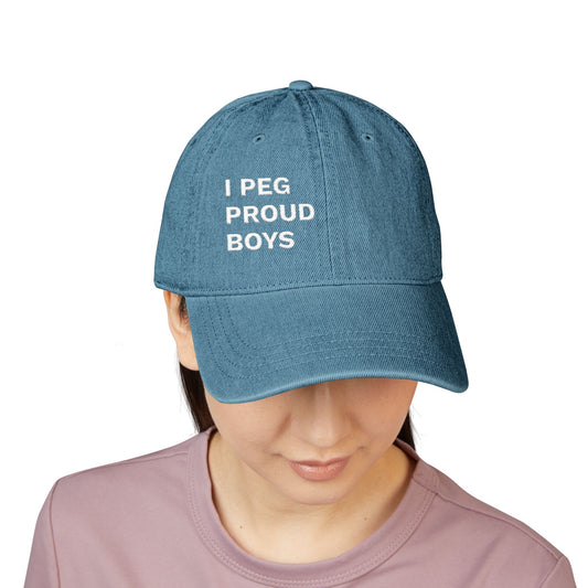 I PEG PROUD BOYS - Denim Hat (Embroidery)