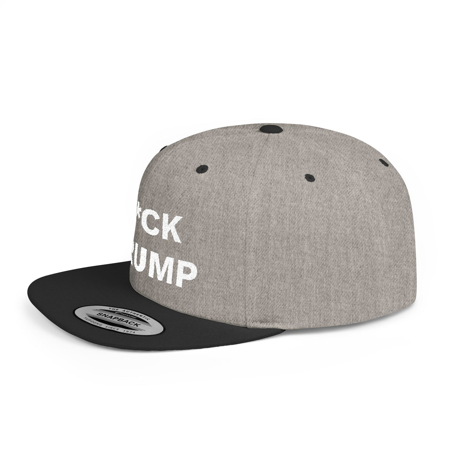 F*CK TRUMP Flat Bill Snapback Hat