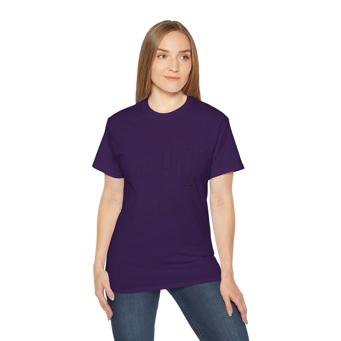"I never wrote a picture in my life" - T-shirt w/ quote on back