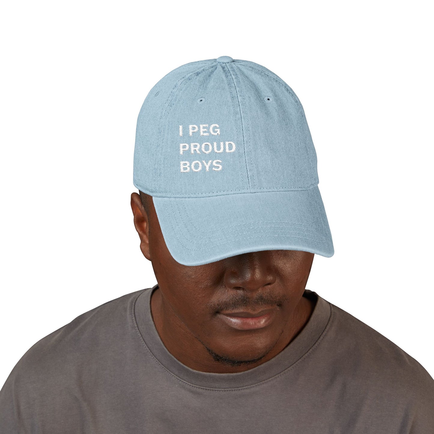 I PEG PROUD BOYS - Denim Hat (Embroidery)