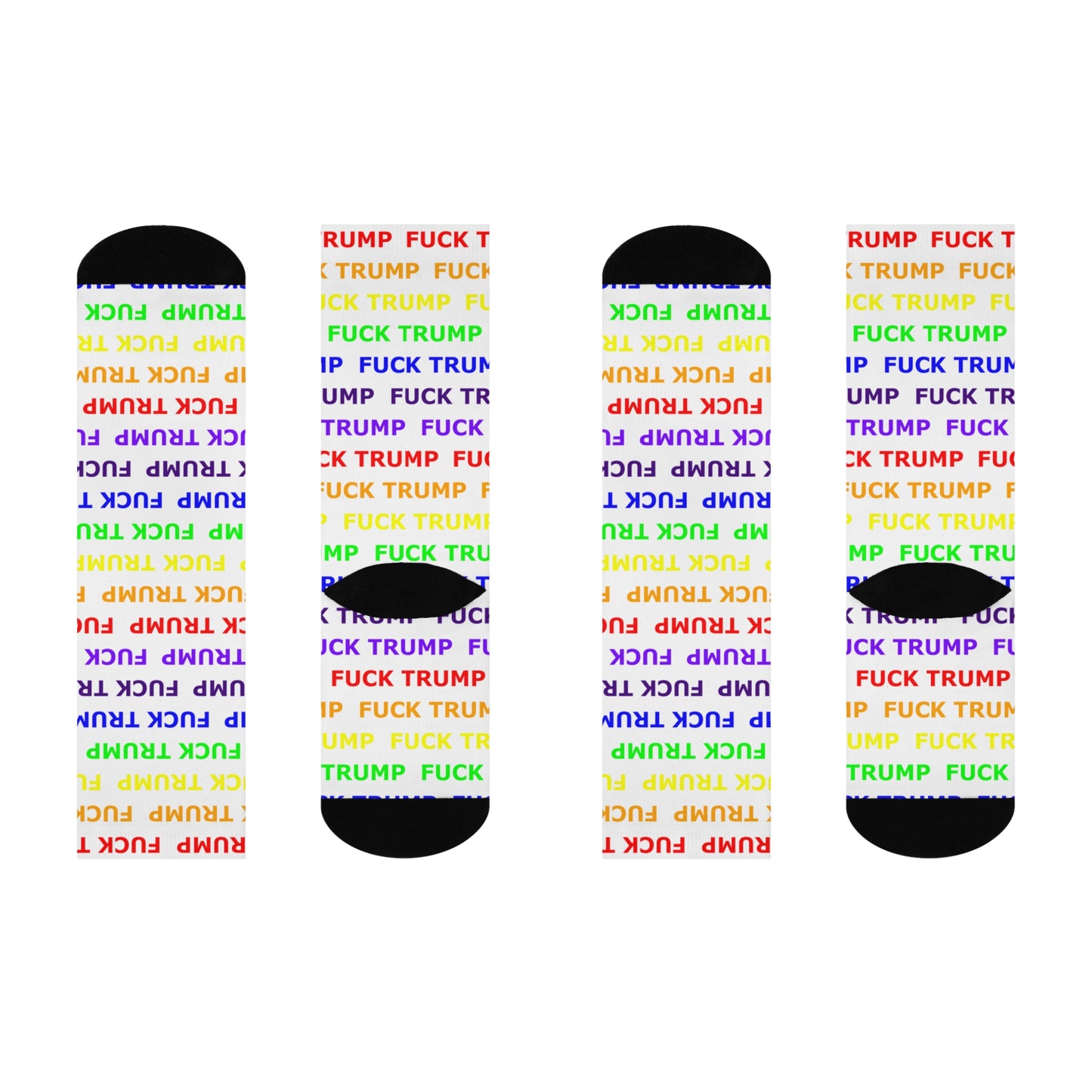 FUCK TRUMP - White Socks
