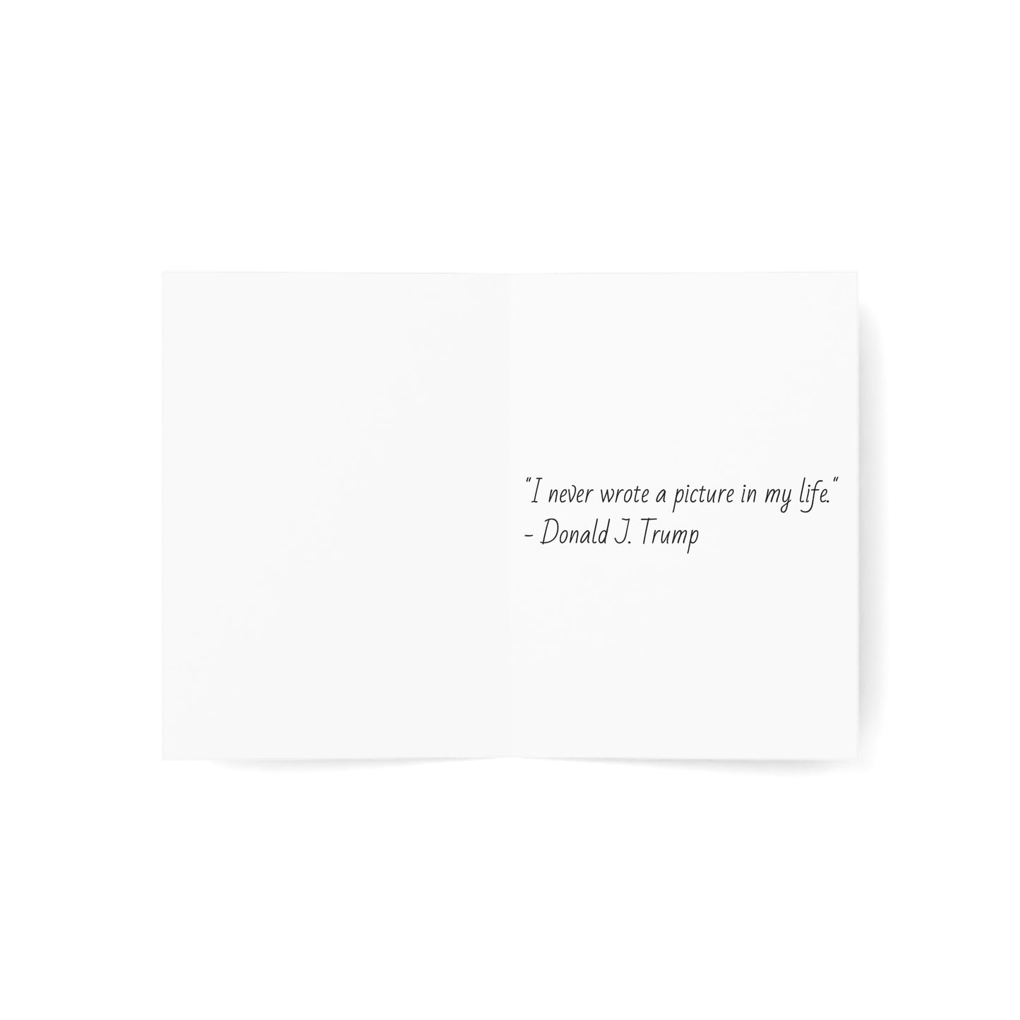 "I never wrote a picture in my life" - City Skyline Greeting Card
