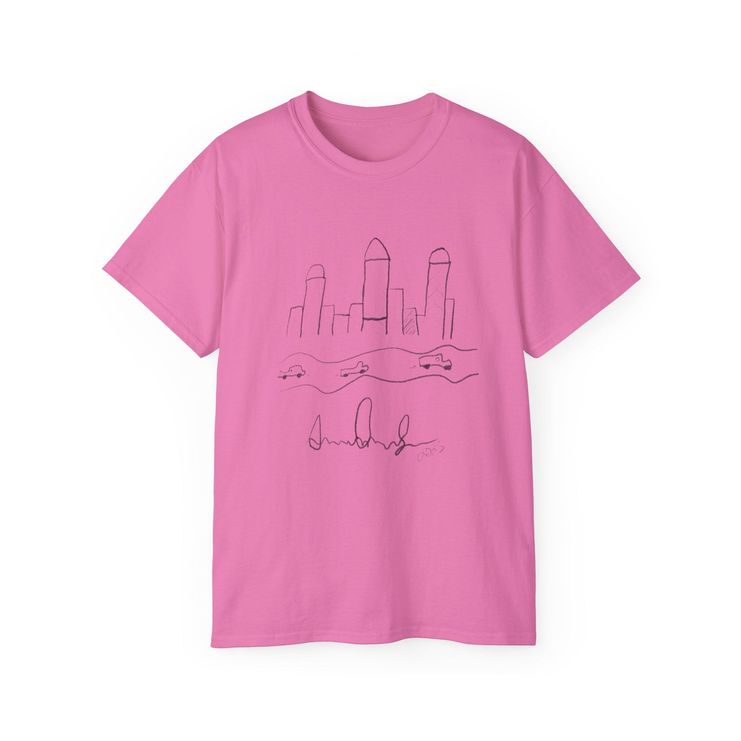 "I never wrote a picture in my life" - T-shirt w/ quote on back