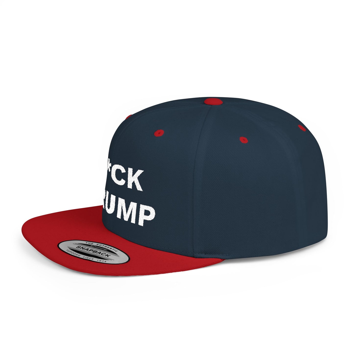 F*CK TRUMP Flat Bill Snapback Hat