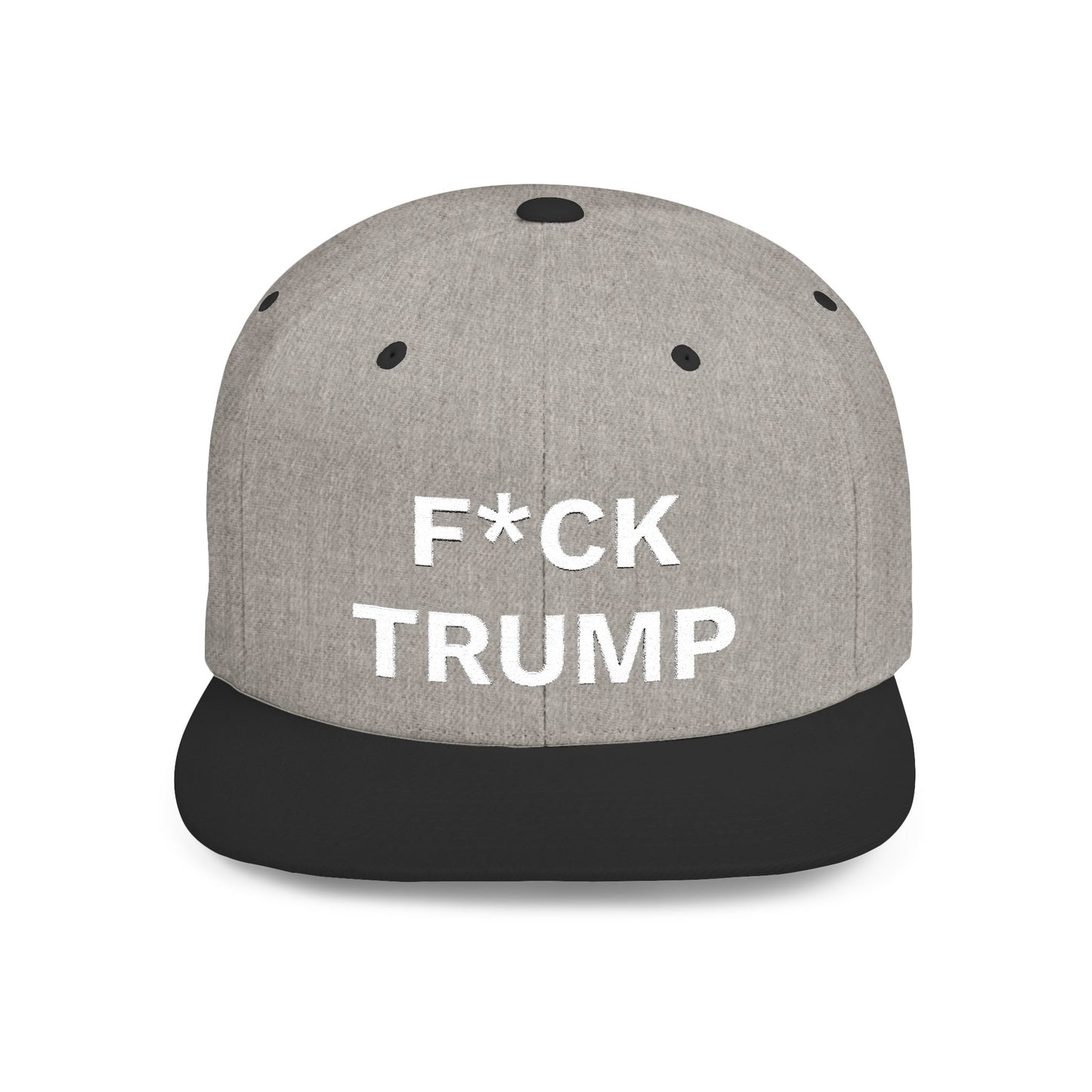 F*CK TRUMP Flat Bill Snapback Hat