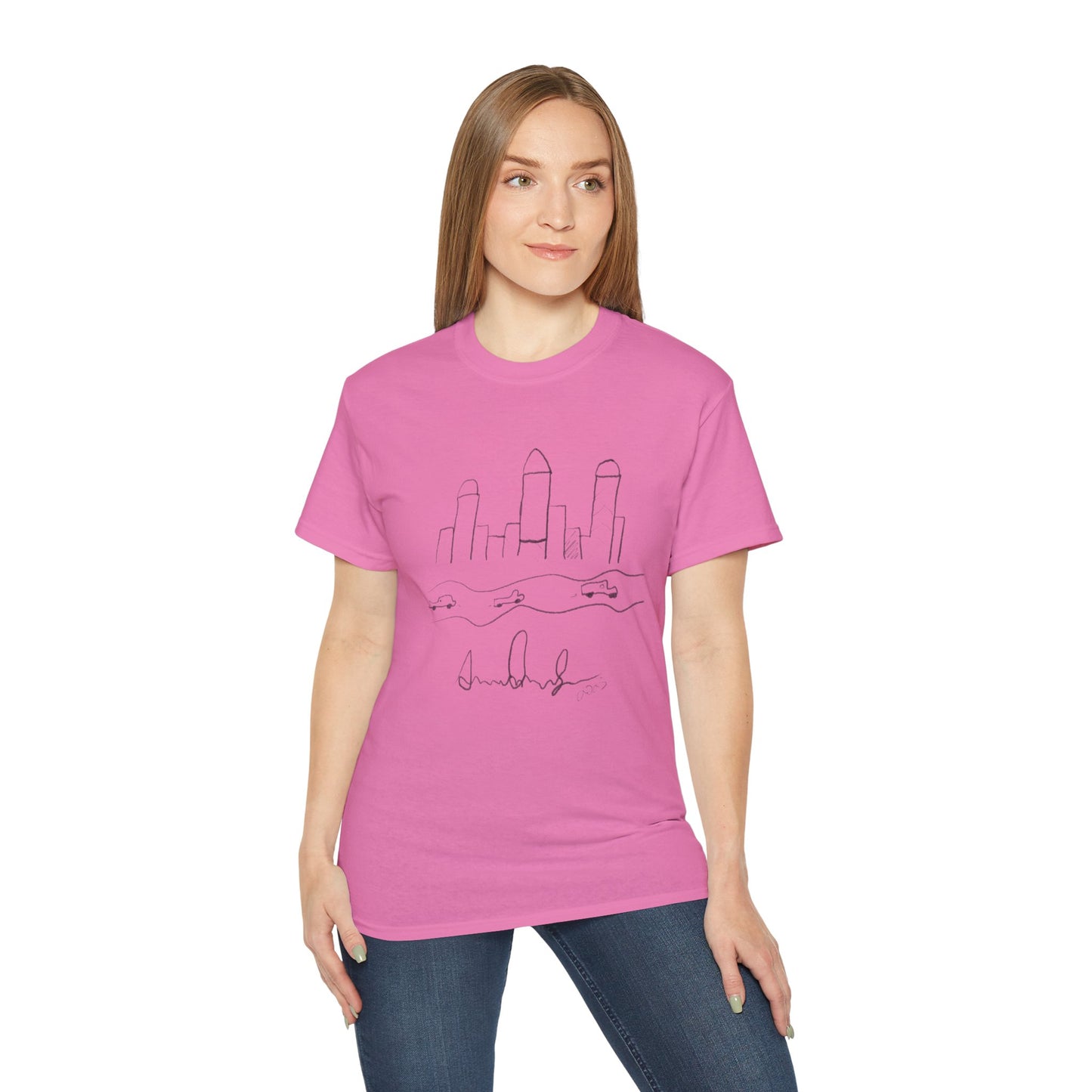 "I never wrote a picture in my life" - T-shirt w/ quote on back