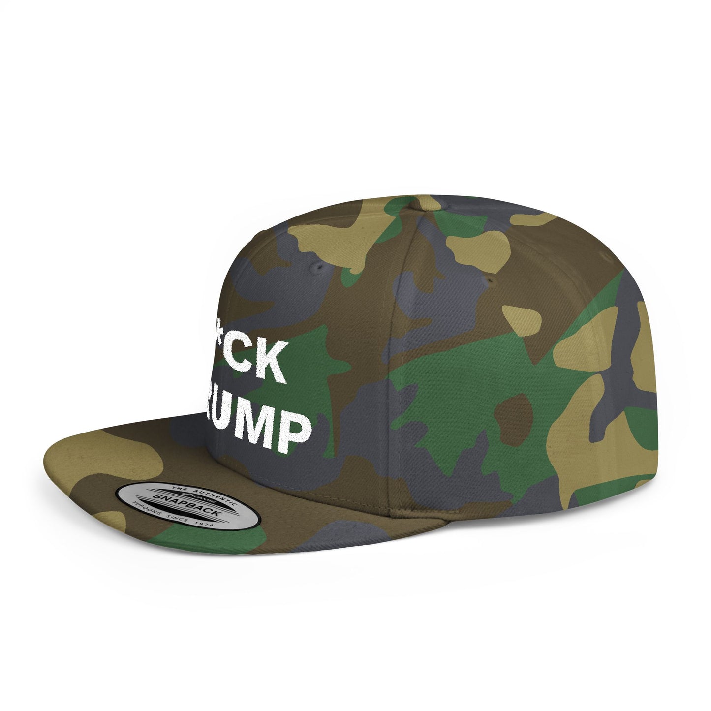 F*CK TRUMP Flat Bill Snapback Hat