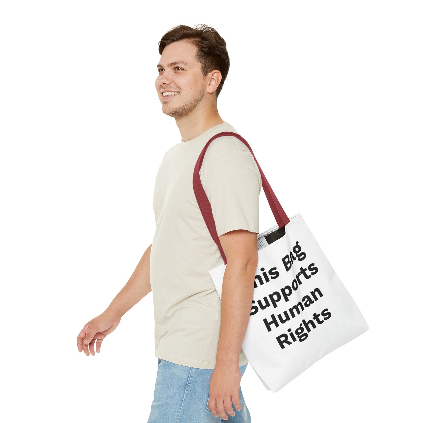 THIS BAG SUPPORTS HUMAN RIGHTS - Eco-Friendly Tote Bag