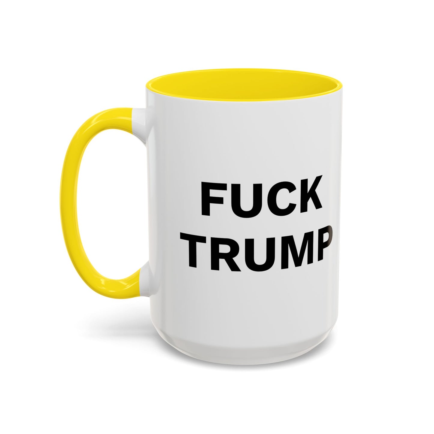 FUCK TRUMP - 2 Sided Design - Accent Coffee Mug (11, 15oz)