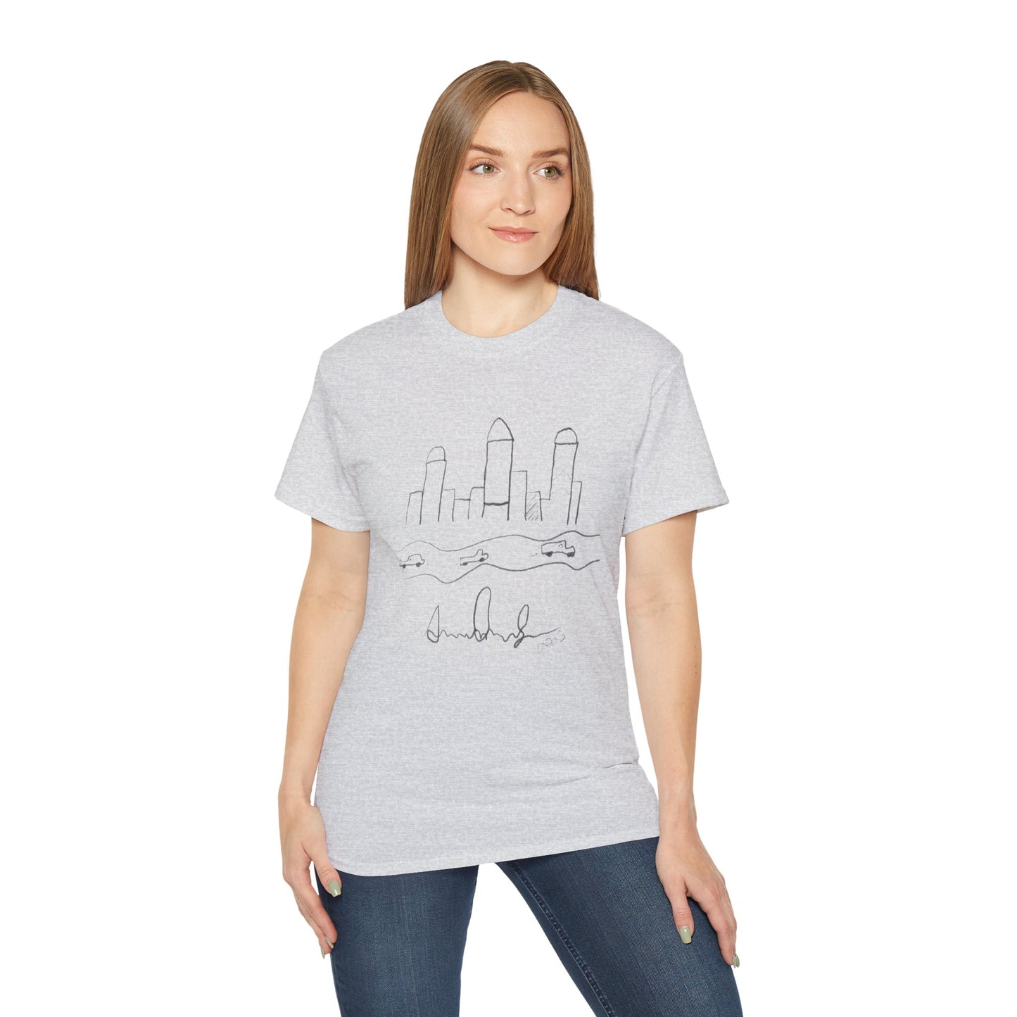 "I never wrote a picture in my life" - T-shirt w/ quote on back
